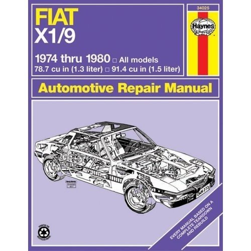 Fiat X1/9 Automotive Repair Manual (Haynes Repair Manual)